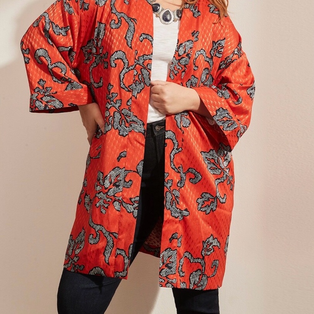 Jacquard Print Kimono Duster size 1 (8M)